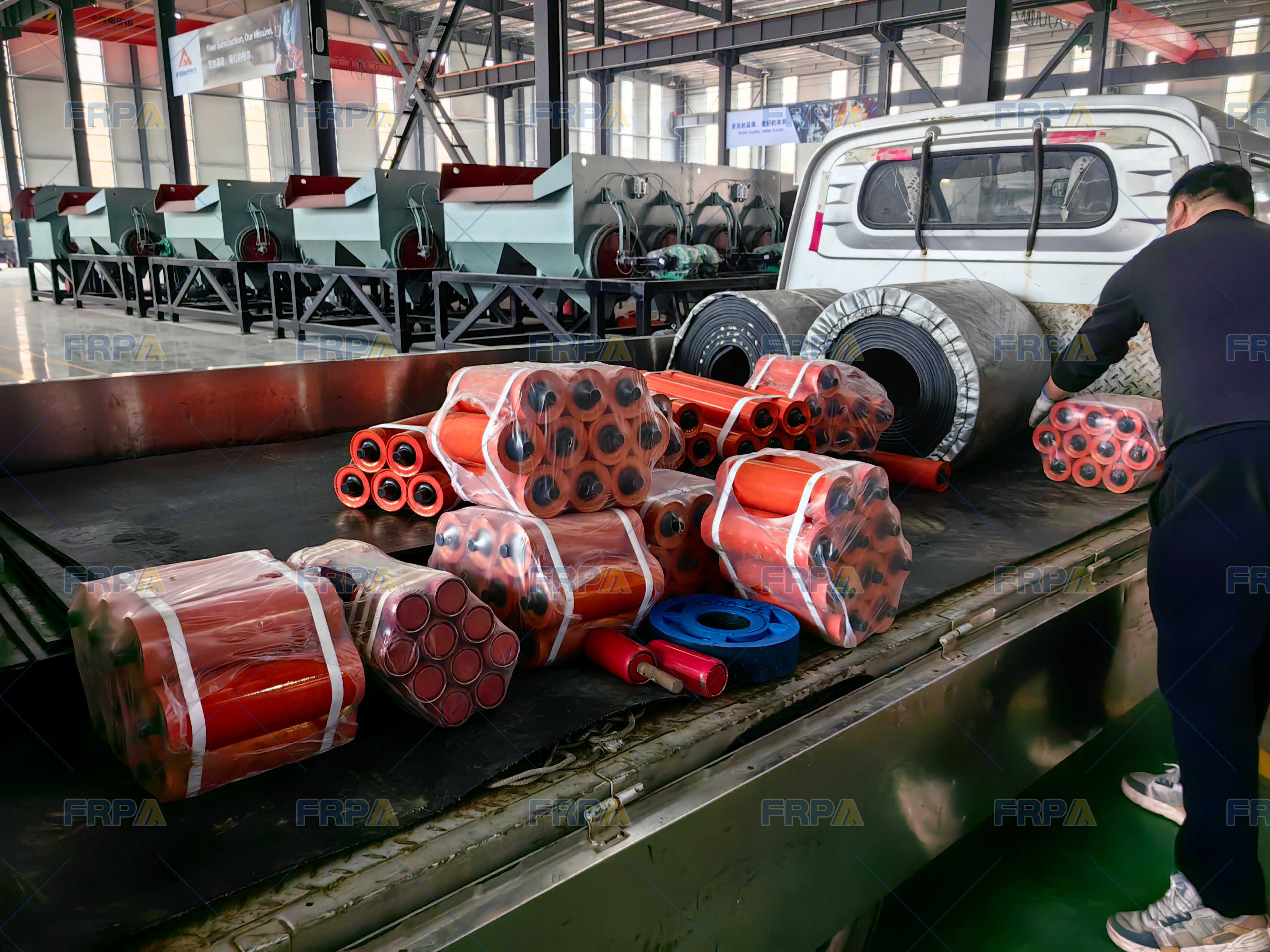 Barite processing plant shipment