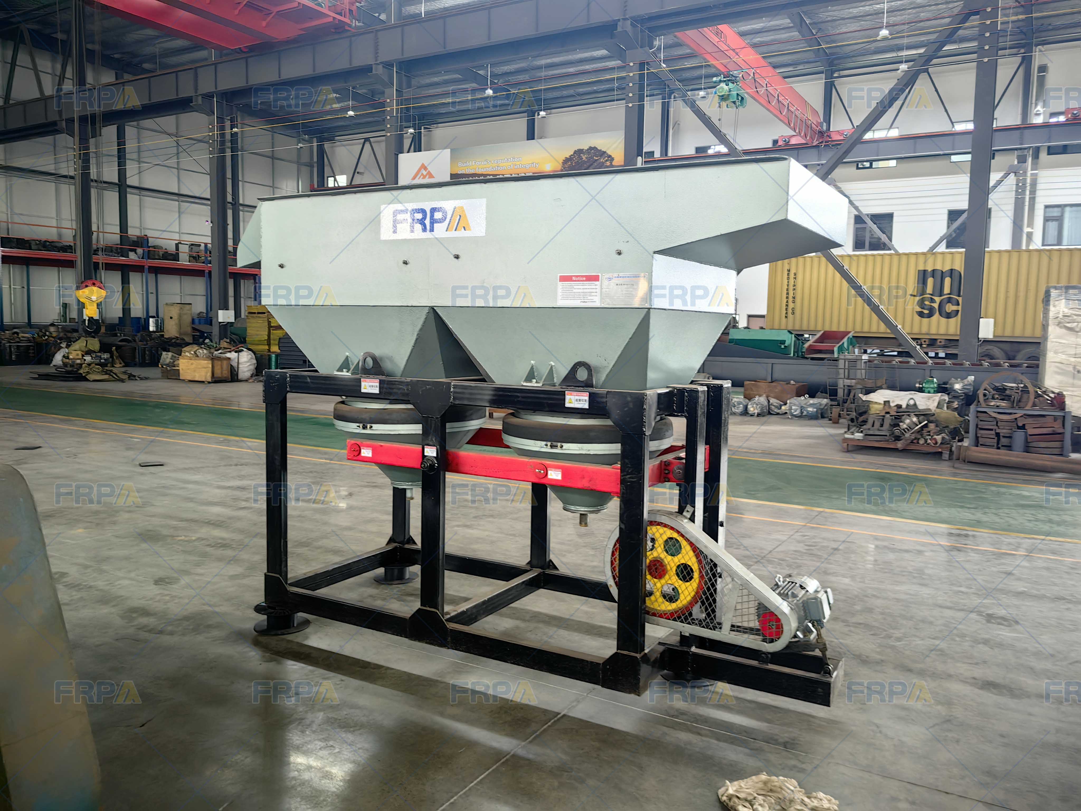 Barite processing plant shipment