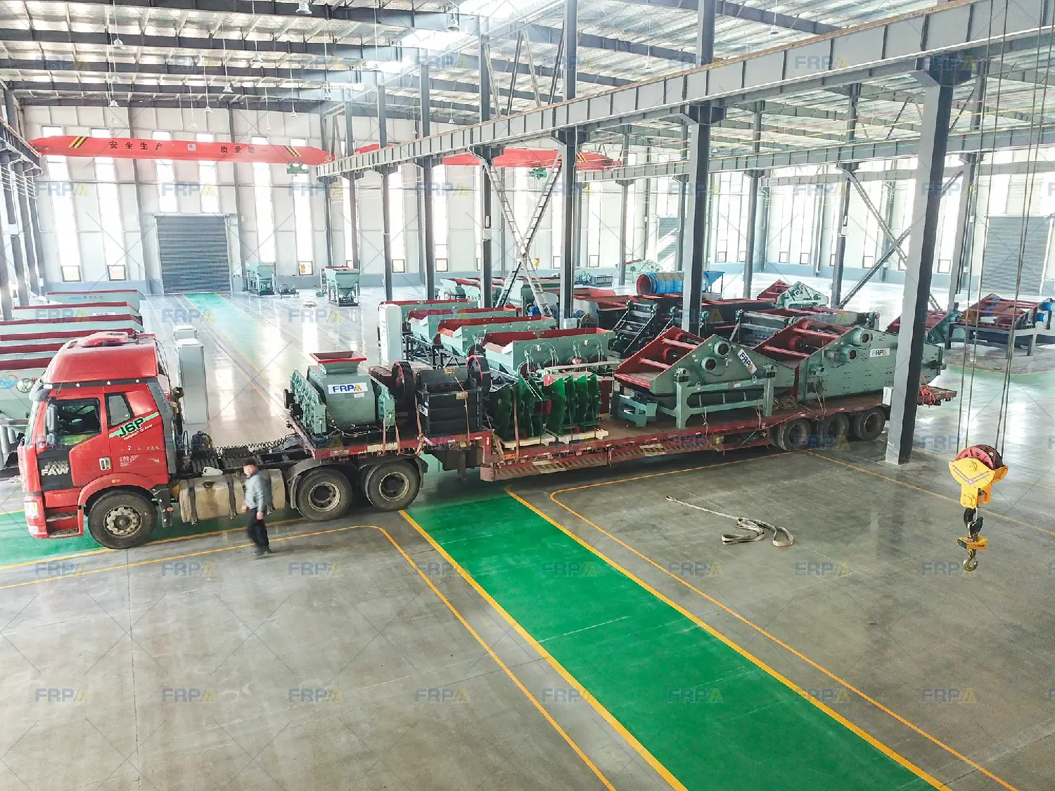 FRP Ships Complete Barite Processing Line to India