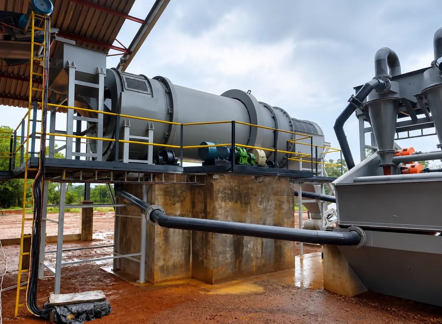 FRP Rotary Scrubber –  High-Capacity Ore & Aggregate Washing Equipment