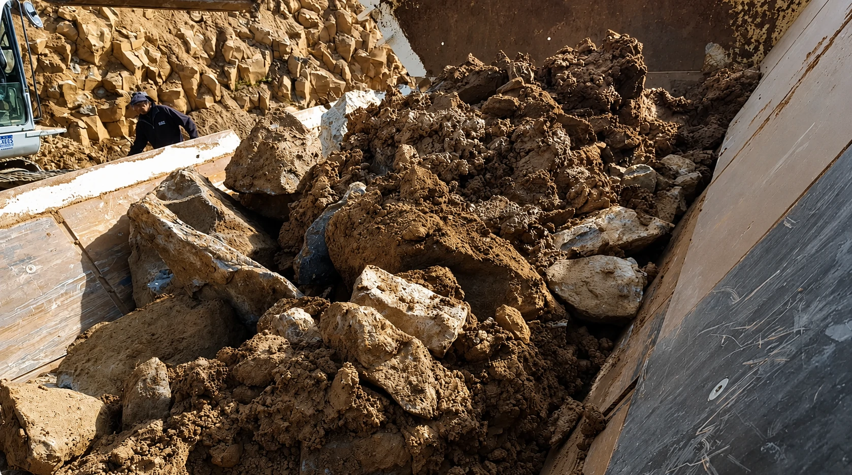 stone with clay
