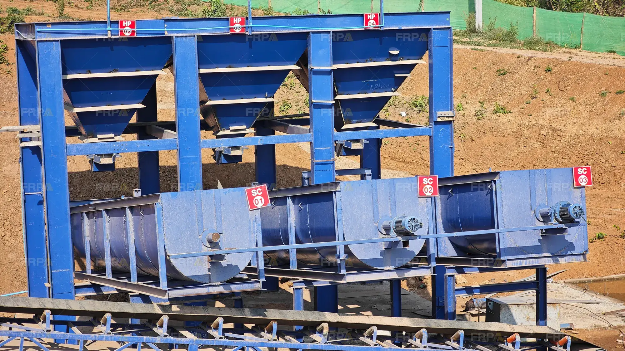 Barite ore washing operation
