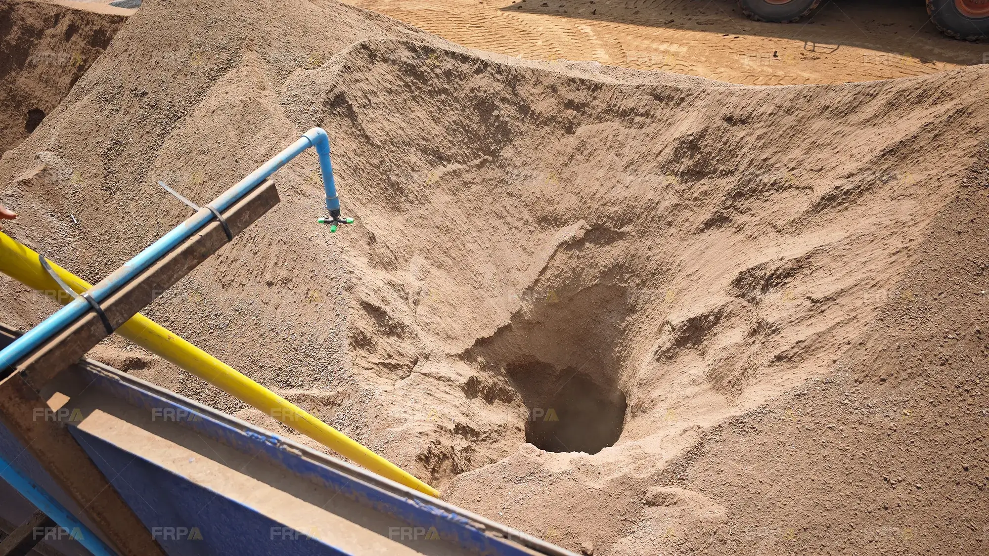 barite ore at client site